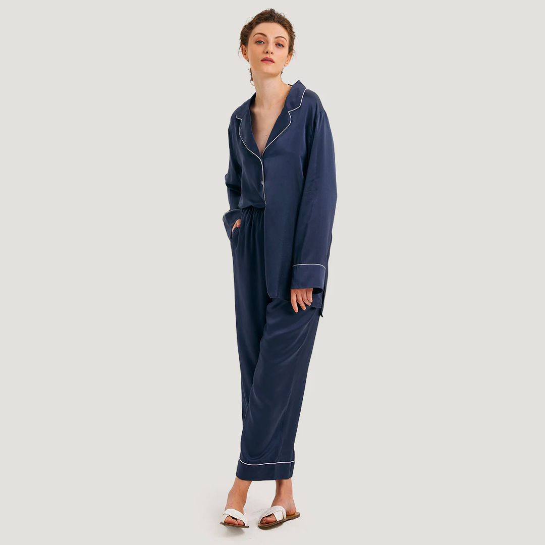 Stillness Silky Pajama Set