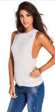 Amelia Hooded Tank - YogaSportWear